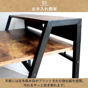 パソコンデスク 机 PCデスク コンパクト 幅...の詳細画像3