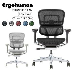 【豪華プレゼント国産チェアマット付 (レビュー特典)】 新型 エルゴヒューマン プロ EHP2-LAM Ergohuman Pro2 オフィスチェア パソコンチェア ロータイプ