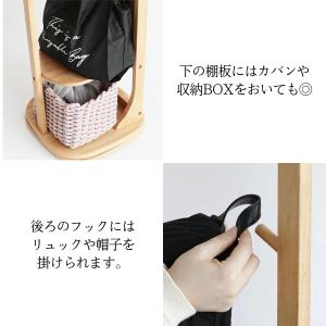 回転式スタンドミラー ハンガーラック 鏡 全身...の詳細画像5