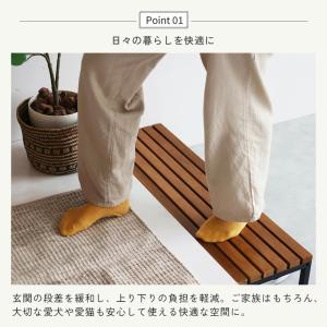 玄関踏み台 60cm 靴収納 ステップ ILS...の詳細画像3