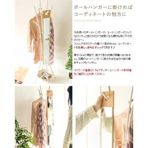 壁掛け ウォールミラー 吊り下げスリムミラー ...の詳細画像1