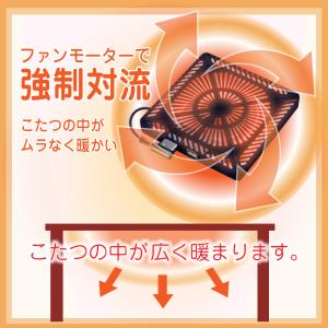 こたつテーブル ウォールナット突板 ロータイプ...の詳細画像4