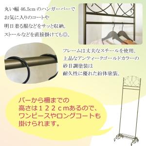 ハンガーラック HS-510 洋服掛け アンテ...の詳細画像3