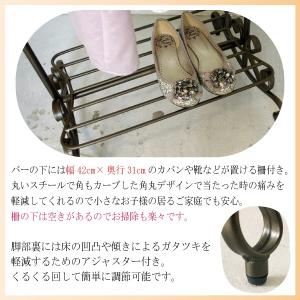 ハンガーラック HS-510 洋服掛け アンテ...の詳細画像4