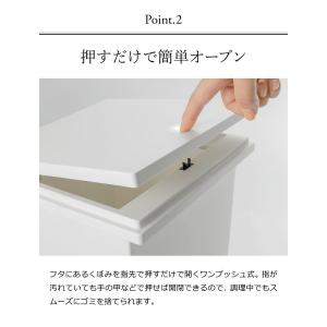 クード ゴミ箱 ふた付き スクエアプッシュペー...の詳細画像4