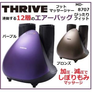 ※2/18　不明スライヴ フットマッサージャー フットマッサージ機 マッサージ 脚 スライブ THRIVE MD-8707  足全体 足先 ふくらはぎ 足裏 人気 エアーフット