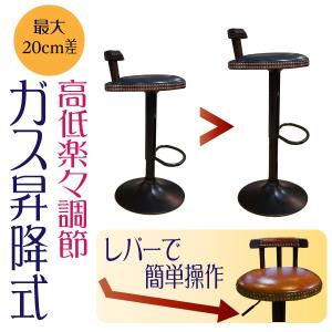 カウンターチェア ヴィンテージ バーチェア レ...の詳細画像5