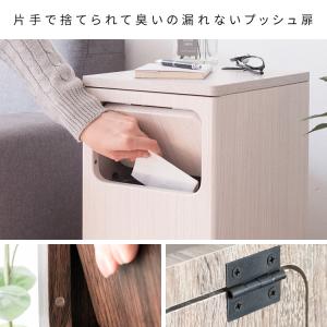 ゴミ箱 おしゃれ ごみ箱 木目調 扉付き 20...の詳細画像3