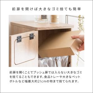 ゴミ箱 おしゃれ ごみ箱 木目調 扉付き 20...の詳細画像4
