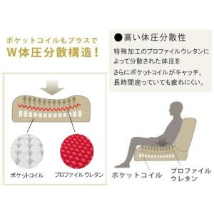 本革張りソファ ウォールナット オーク レザー...の詳細画像3