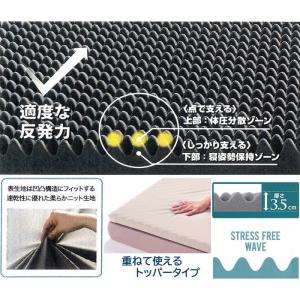 西川 マットレスパッド トッパー 敷き布団 ラ...の詳細画像3