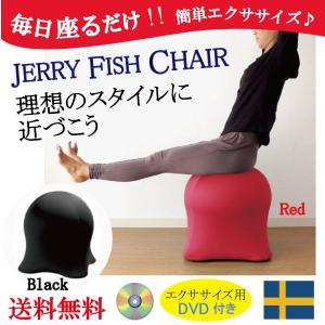 ジェリーフィッシュチェア エクササイズチェアー 体幹 トレーニング バランスボール イス クラゲ型 ブラック レッド バランスチェア SPICE ストレッチ chair