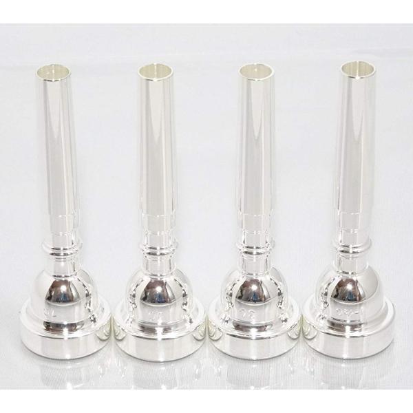 トランペット マウスピース 4本セット 7C/5C/3C/1-1/2C 送料無料（メール便のみ） c...