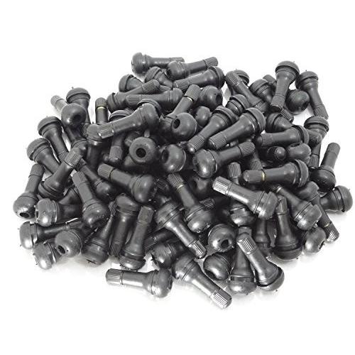 チューブレスバルブ エアバルブ tr413 100個 セット 車 タイヤ バルブキャップ ムシ 付き...