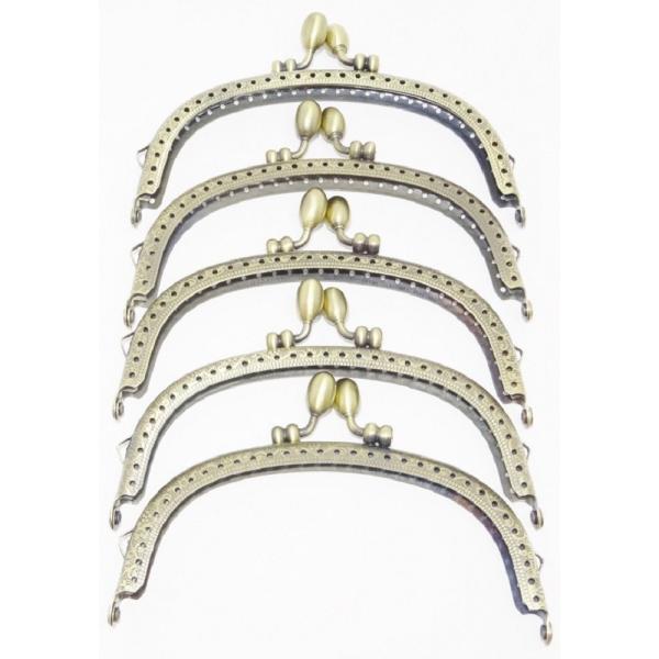 がま口 口金 どんぐり 5個 セット アンティーク ゴールド 模様 入り 送料無料（メール便のみ） ...