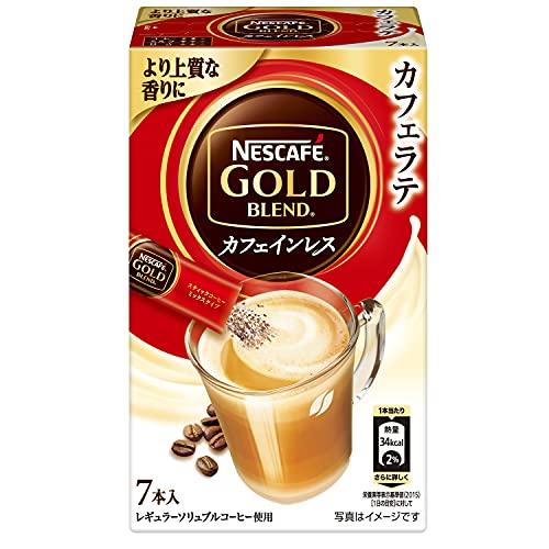 【まとめ買い】ネスカフェ ゴールドブレンド カフェインレス カフェラテ スティックコーヒー 7P×6...