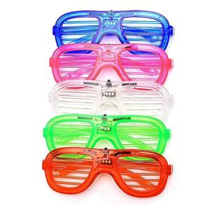 [ziyue] 光るサングラス 光るメガネ 5個セット 光る眼鏡