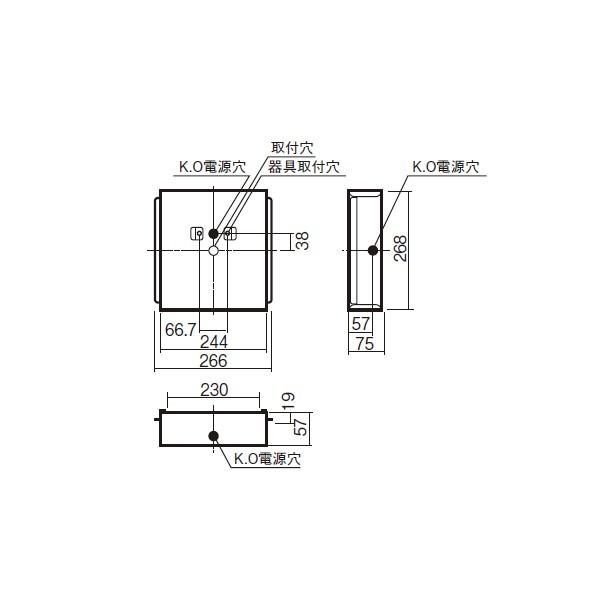 【法人様限定】【FK21750】パナソニック 取付ボックB級 一般型 【panasonic】/代引き...