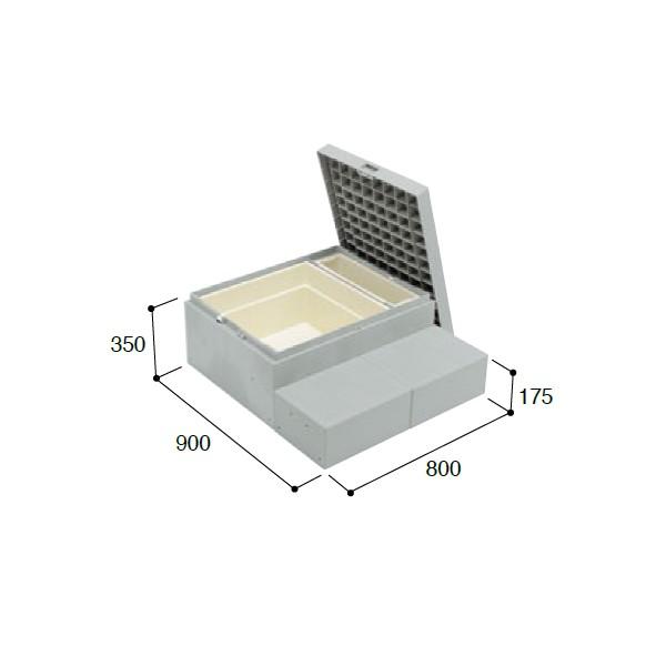 【CUB-8060W-3S】城東 エクステリア ハウスステップRタイプ 【Joto】/代引き不可品