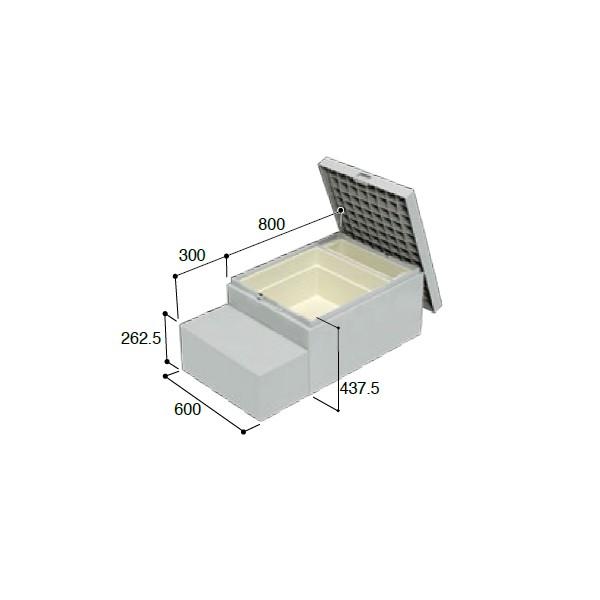 【CUB-A8060S-H1】城東 エクステリア ハウスステップ ボックスタイプ 【Joto】/代引...