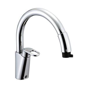 LIXIL（リクシル） キッチン用水栓金具 ワンホールタイプ グースネック