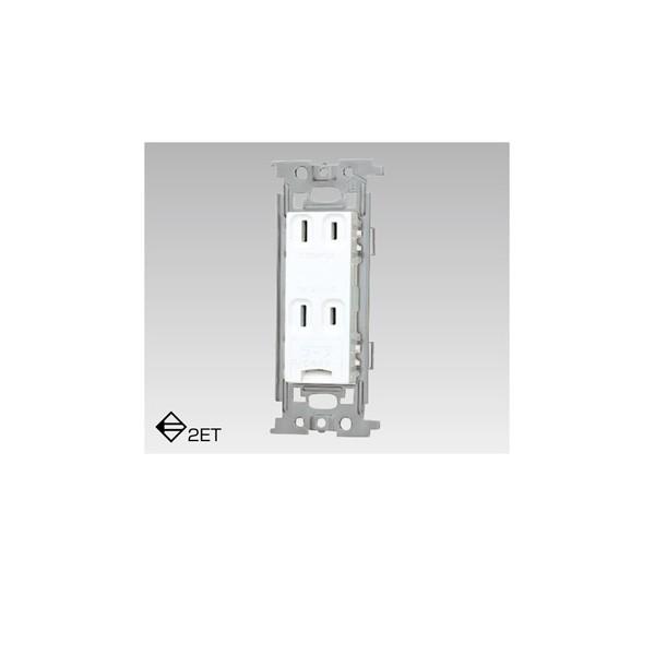 【NDG2182（WW）】東芝 WIDE-iコンセント アースターミナル付 ダブルコンセント ニュー...