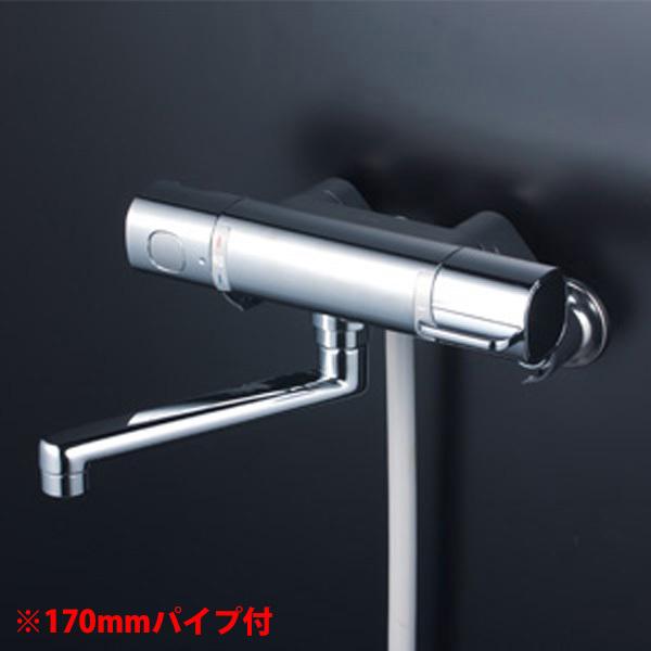 【FTB100KT】 浴室水栓 シャワー KVK サーモスタット式 170mmパイプ付