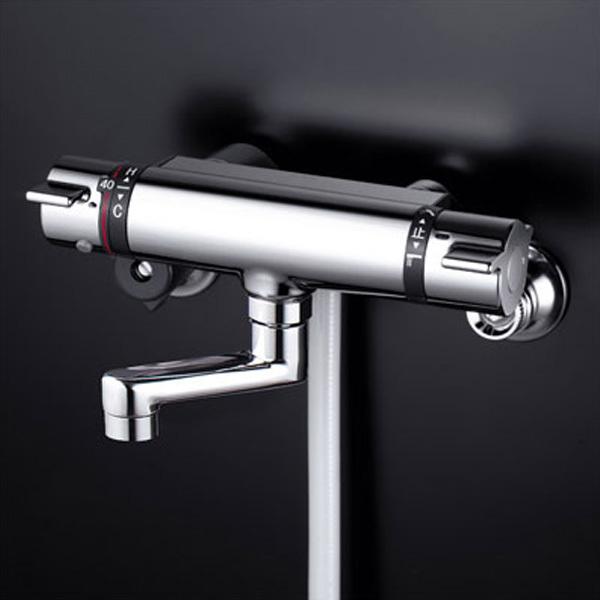 【KF800TN】 浴室水栓 シャワー KVK サーモスタット式 80mmパイプ付