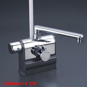 KF3008L KVKデッキ形サーモスタット式シャワー 190mmパイプ仕様 可変