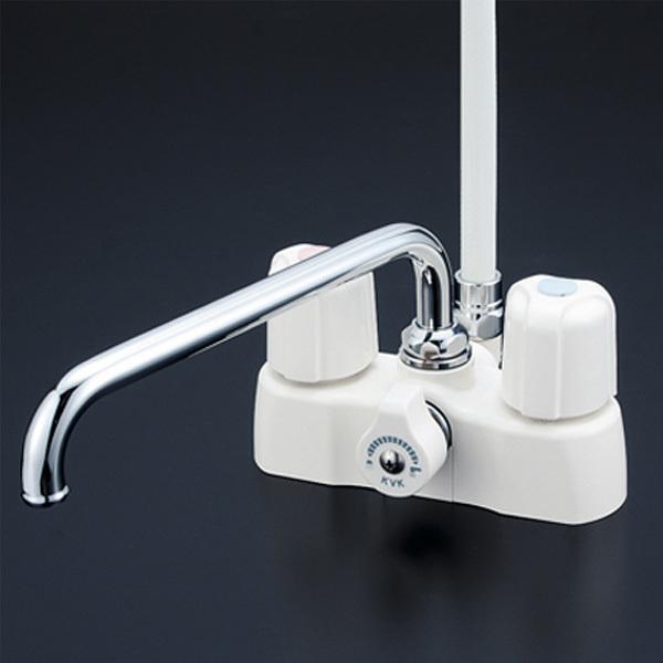 【KF2008】 浴室水栓 KVK デッキ形2ハンドルシャワー