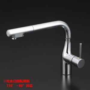 期間限定値引き　KVK 水栓 KM6161EC 展示品 KVK 【KM6161EC】 キッチン シングル混合水栓 eレバー : コンパルト