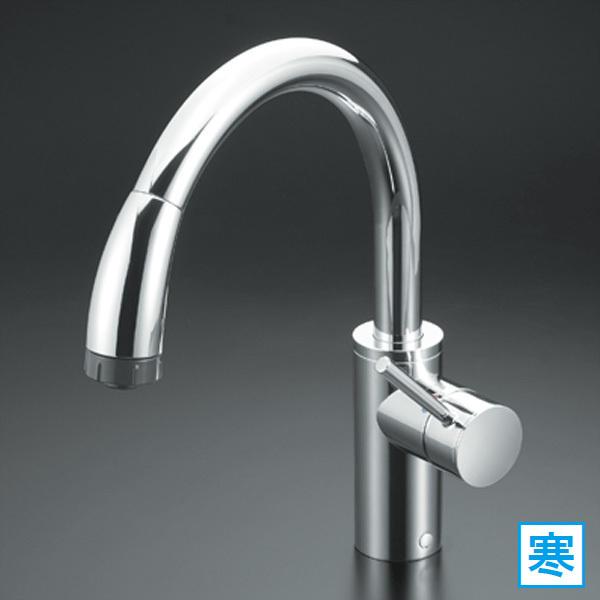 【KM708ZG】 KVK キッチン 混合水栓 シャワー付 寒冷地用