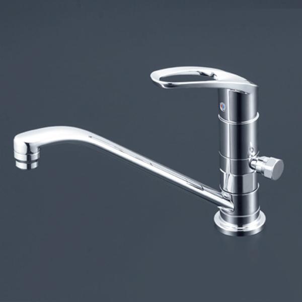 【KM5011UTTN】 KVK キッチン マルチリフォーム／給水・給湯接続／シングルレバー 取付穴...