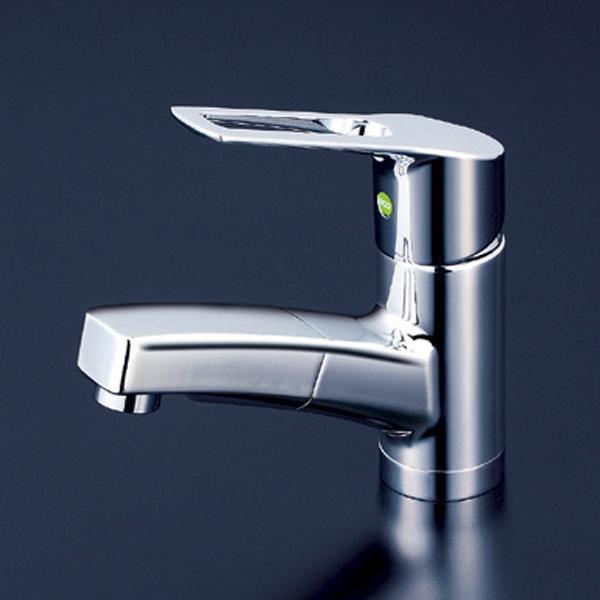 【KM8001TEC】 KVK 洗面 化粧室 シャワー・ホース引出しタイプ／シングルレバー 混合水栓...