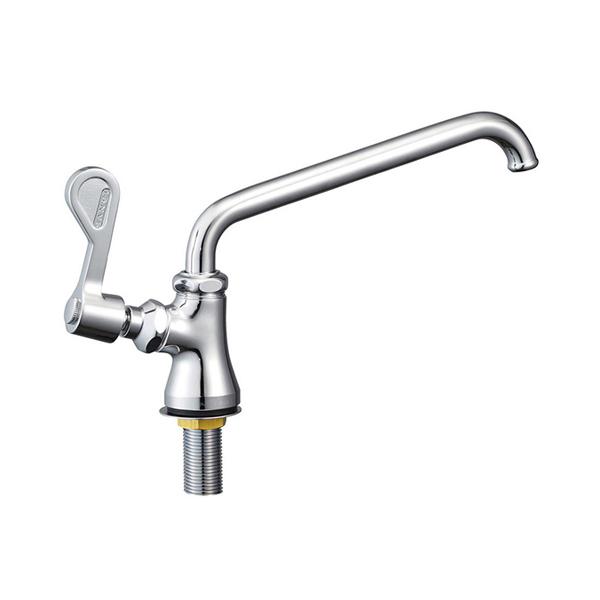 【A5370L-13】三栄 自在水栓 自在パイプ 厨房用立形上向 左ハンドル 共用形 SANEI