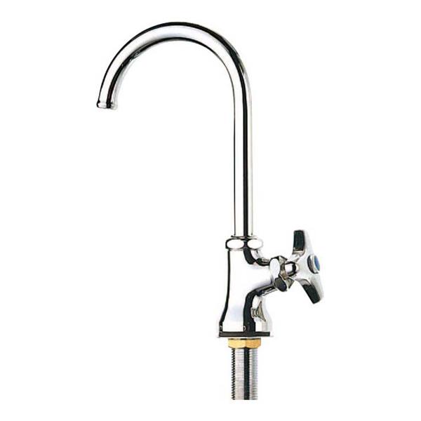 【JA56J-13】三栄 自在水栓 POS付商品 立形ツル首自在水栓 固定コマ仕様 SANEI