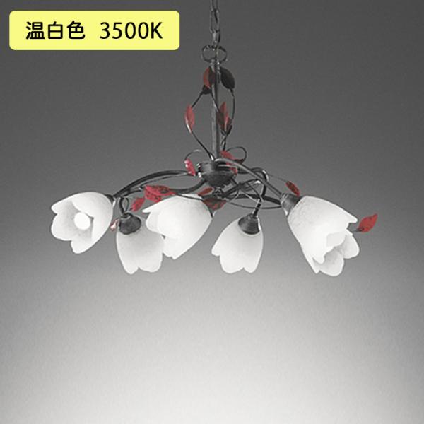 【OC257028WR】オーデリック シャンデリア 6畳 LED 温白色 ・調光器不可 ODELIC