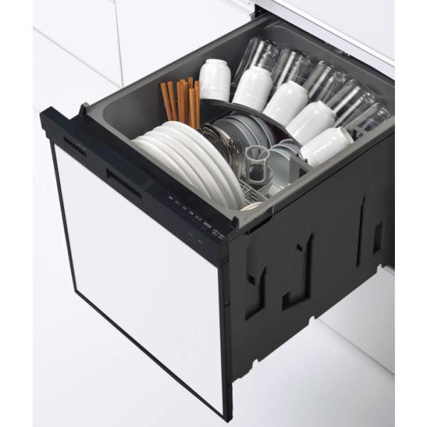 【ZWPP45R21ADK-E】クリナップ プルオープン食器洗い乾燥機 パネルタイプ ブラック/パネ...