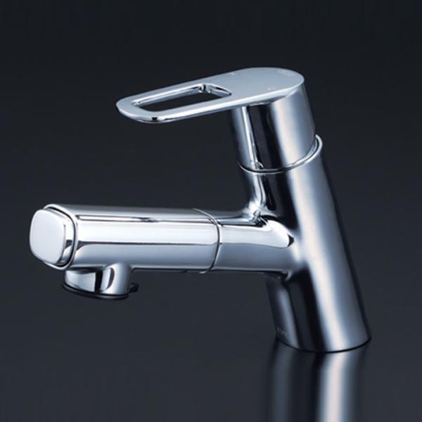 【FSL150DEFTHS】KVK 洗面用 シングルレバー式混合栓(ｅレバー)(撥水)