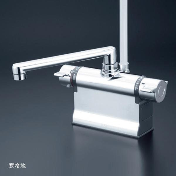 【KF3011ZTR3HS】KVK バス用 デッキ形サーモスタット式シャワー (300mmパイプ付)...