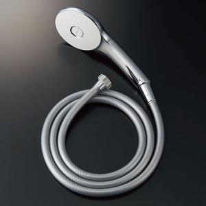 LIXIL メタル製シャワーヘッド スイッチ付き LIXIL・INAX スイッチ付エコアクアシャワーSPA〈メタル調
