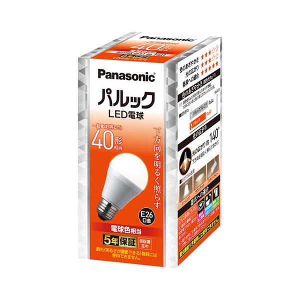 【LDA4L-H/S/4】パナソニック パルック LED電球 4.4W（電球色相当） 40形相当 L...