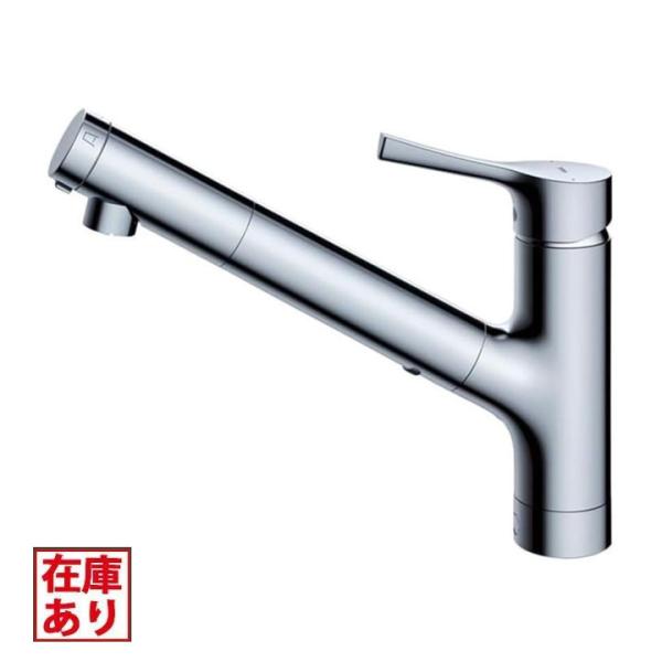 【在庫有り】【TKS05321J】TOTO 台付シングル混合水栓（エコシングル、浄水カートリッジ内蔵...