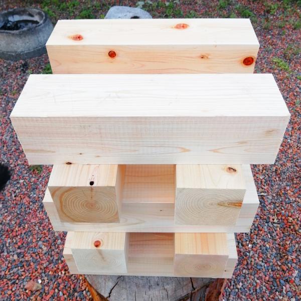 薪 檜の角材 ４０ｃｍ １０本セット ２３kg 焚き火 キャンプファイヤー 木彫り 入浴剤 薪ストー...