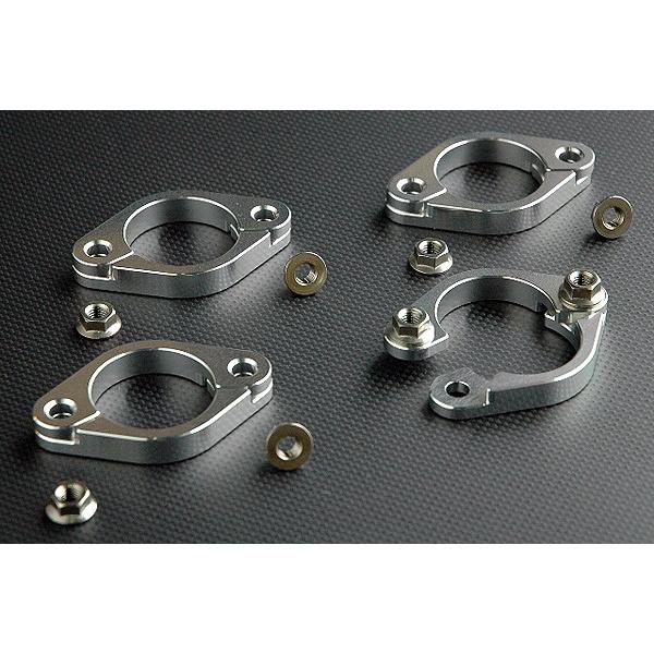 GPZ900R　ZRX1100　マフラーフランジ　シルバー