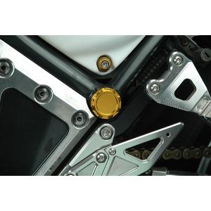 ゼファー1100　フレームホールプラグ　ゴールド