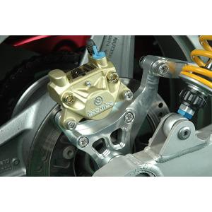 ゼファー750　リヤキャリパーサポート　(brembo 2POＴ) 　シルバー｜complash