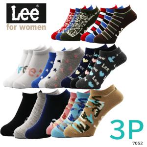 NEW　Lee　レディース３Ｐソックス　靴下8種　size:23-25　リー　3足組