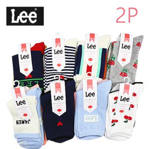 Lee　レディースソックス　２Ｐ　23-25センチ　靴下　2枚組　送料無料｜complete-shop