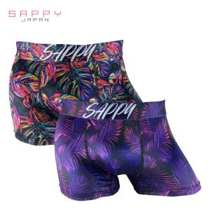 SAPPY（サピー） メンズ ボクサーパンツ クールトロピカル 青 M L LL